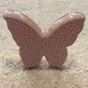 Z Gallerie Handmade Ceramic Butterfly 3D Figurine Mauve Pink Nature Art Decor